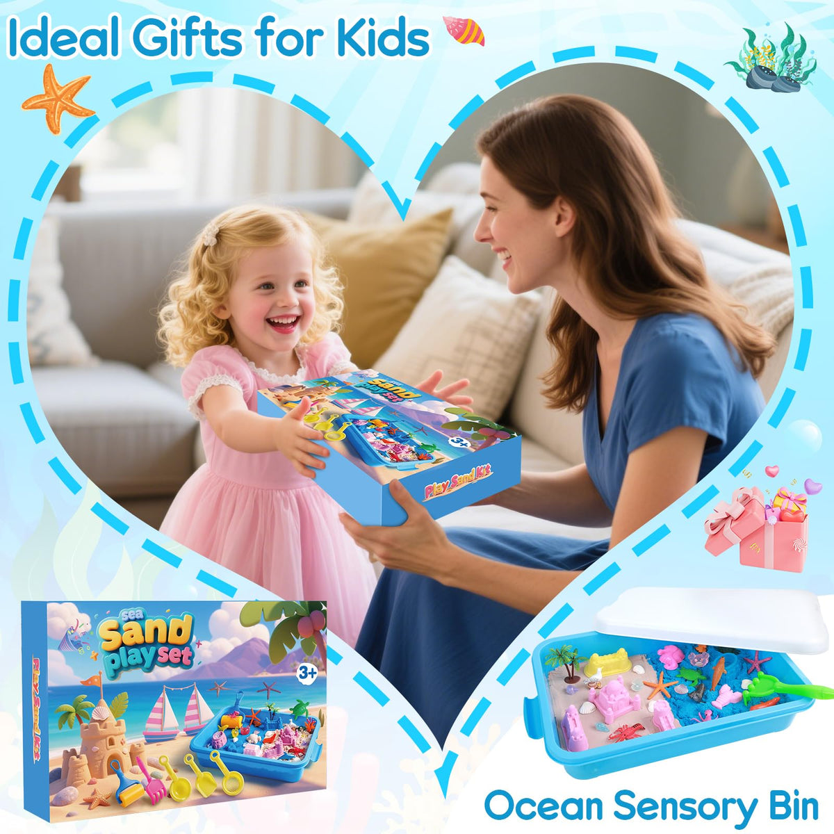 Gift-ready ocean play set from Mikiwon for birthdays and holidays