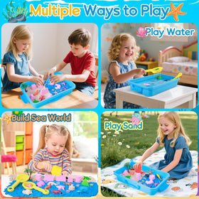 Mikiwon beach sandbox toys promote fine motor skills through play