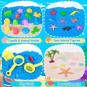 Mikiwon ocean sensory bin lid keeps play area tidy and portable