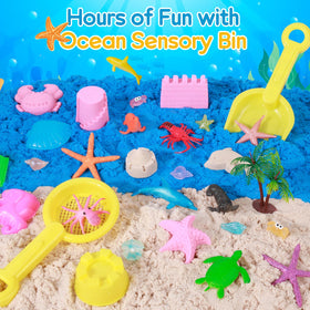 Mikiwon sand art kit featuring sea animal molds encourages creative exploration
