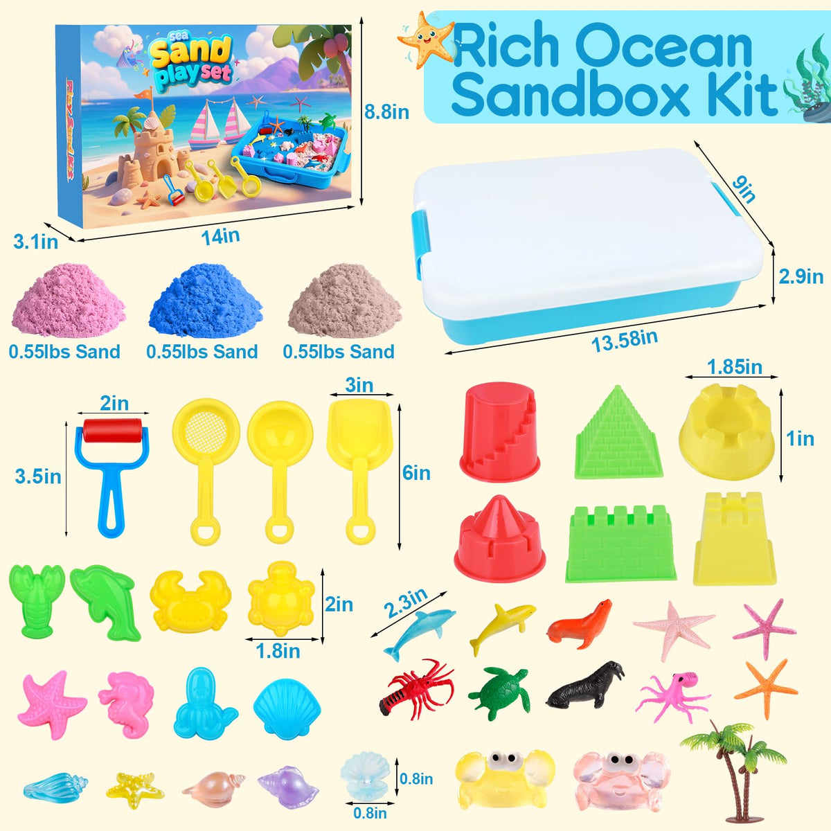 Mikiwon sea creature molds help kids craft underwater worlds at home