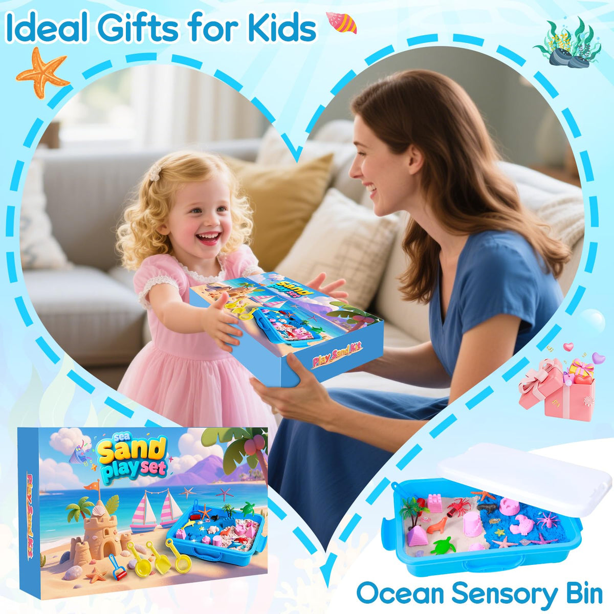 Mikiwon soft sand texture supports hands on sensory exploration