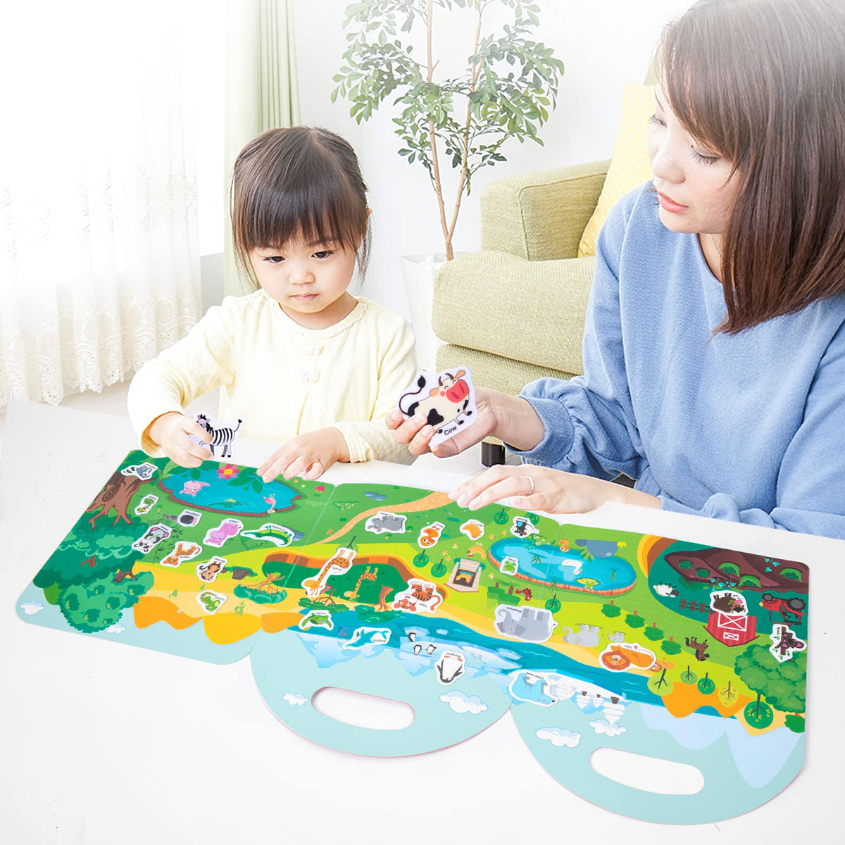 MIKNEKE Jelly Sticker Book durable surface resists tears and spills