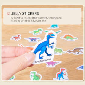 MIKNEKE Jelly Sticker Book traffic cognition page builds early classroom routines