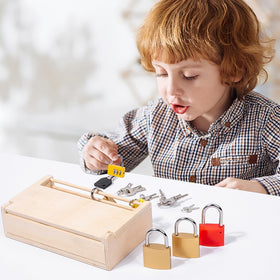 MIKNEKE Montessori educational toy pack supports focus and practical skills.