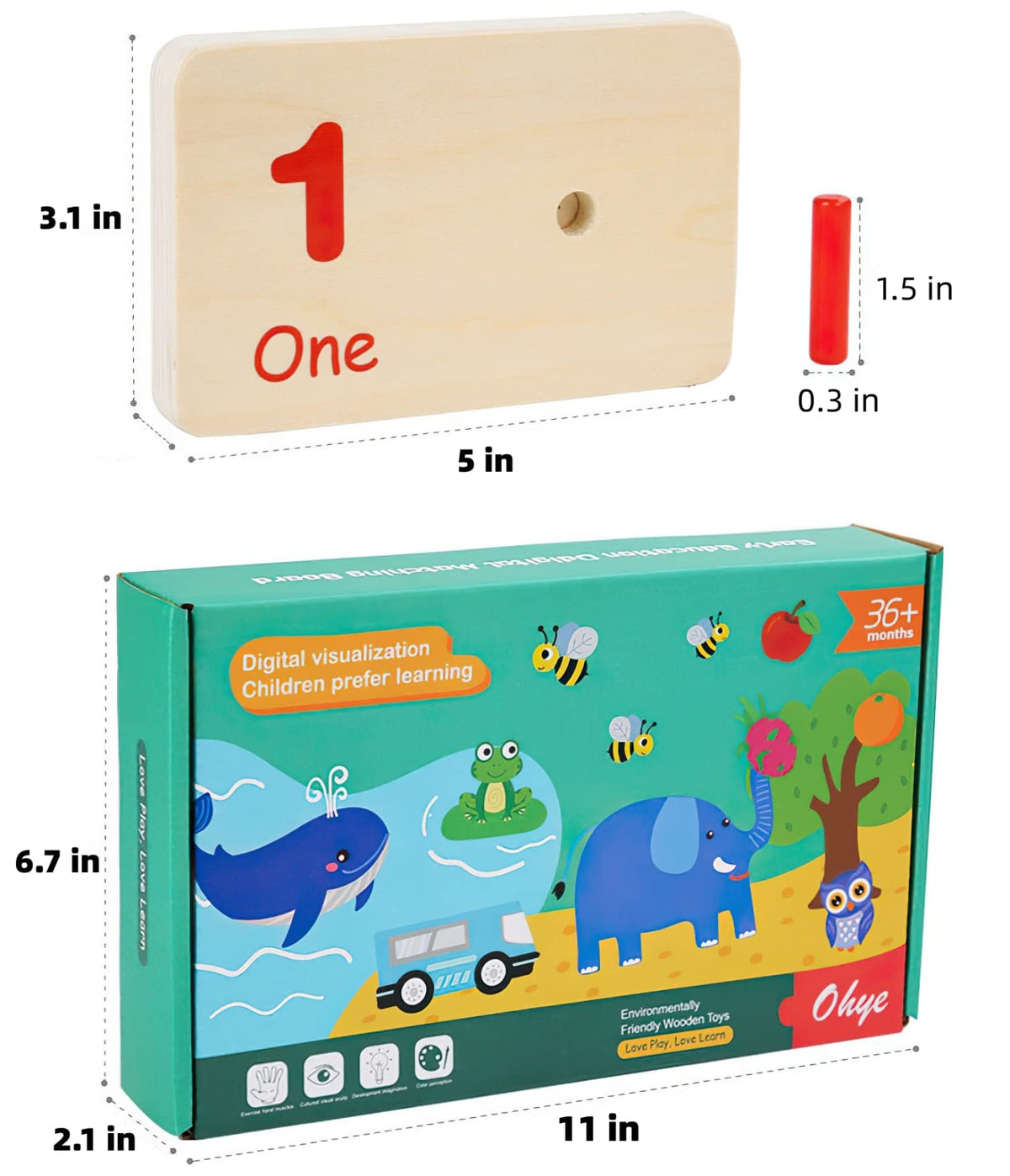 MIKNEKE natural hardwood materials ensure sturdy, safe play for kids.
