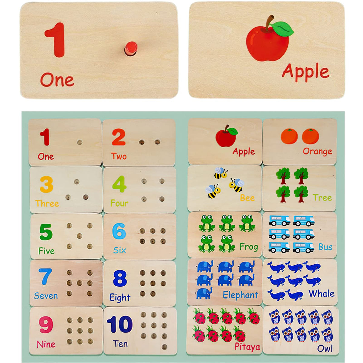 MIKNEKE one-to-one correspondence concept is explored with engaging, manipulable pieces.