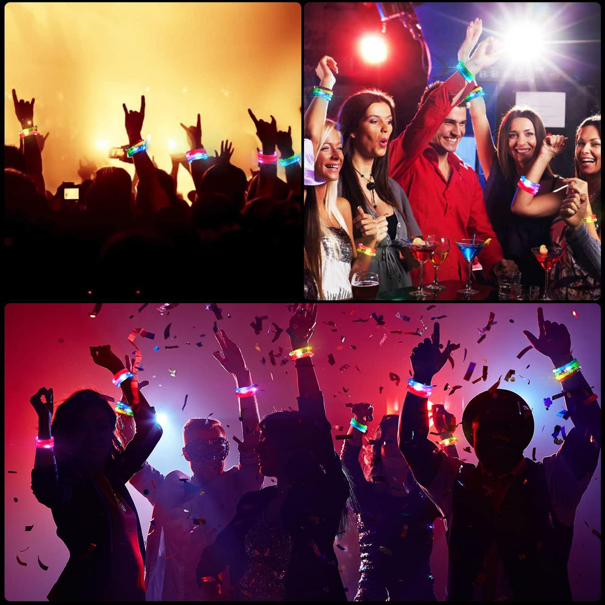 Mikulala glow bracelet blue provides safe lighting for kids' events
