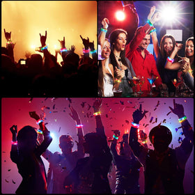 Mikulala glow bracelet blue provides safe lighting for kids' events