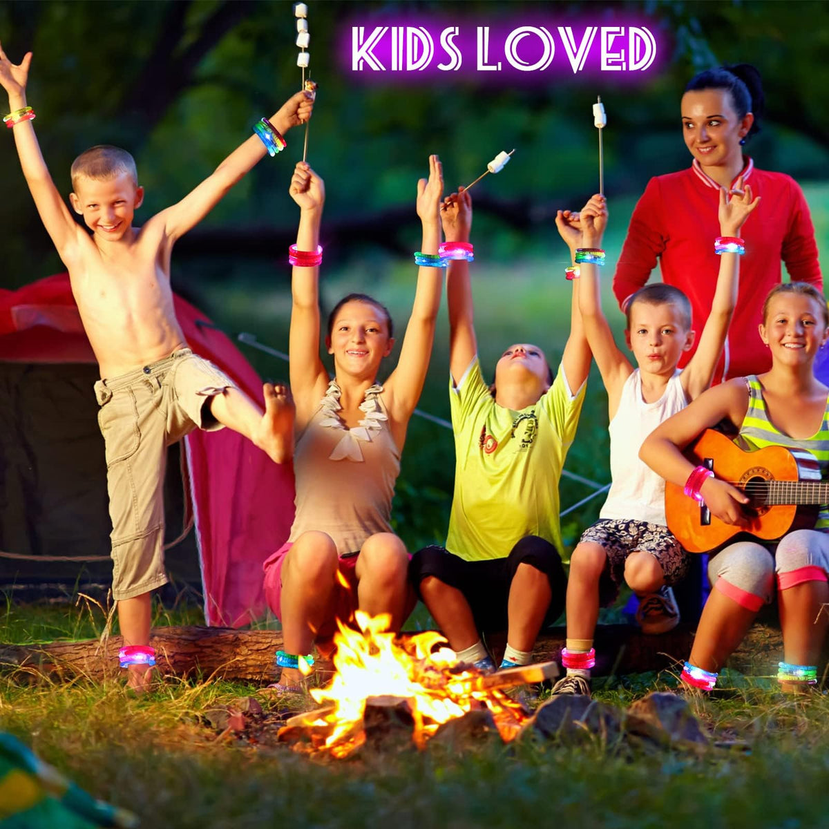 Mikulala glow bracelet purple offers playful glow for evening activities