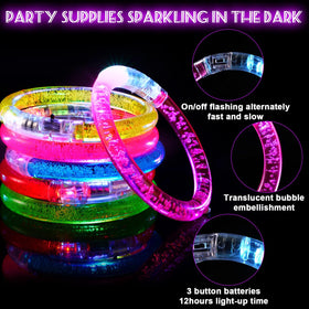 Mikulala glow bracelet yellow increases visibility at concerts and fairs