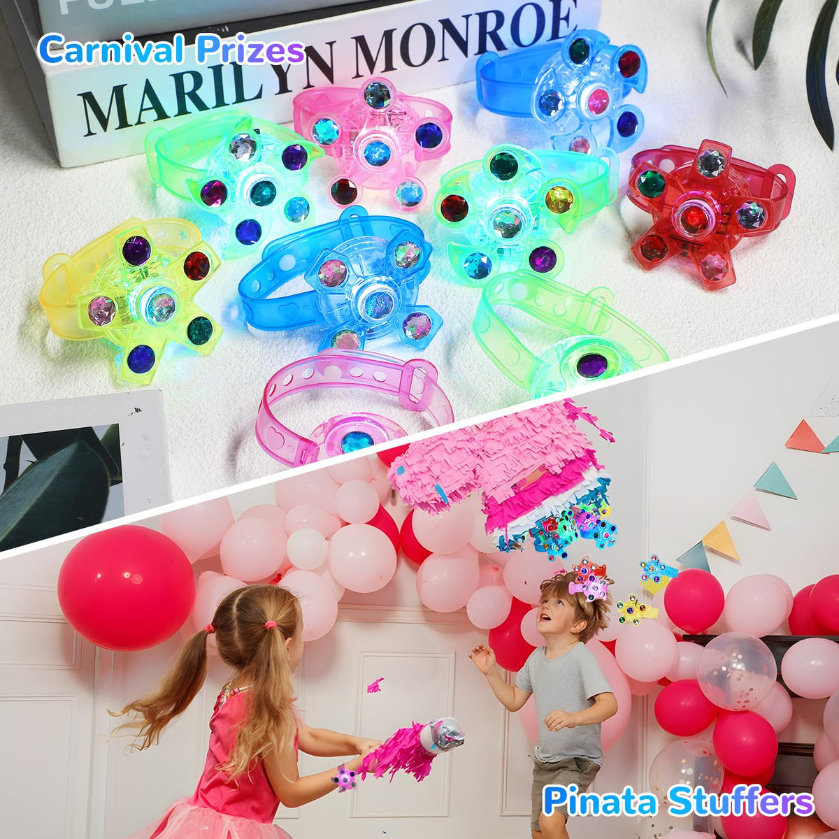 Mikulala 3-mode bracelets create engaging glow during holidays and parties.