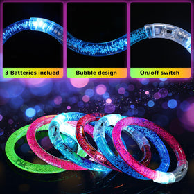 Mikulala LED bracelet with three flashing modes for kids parties