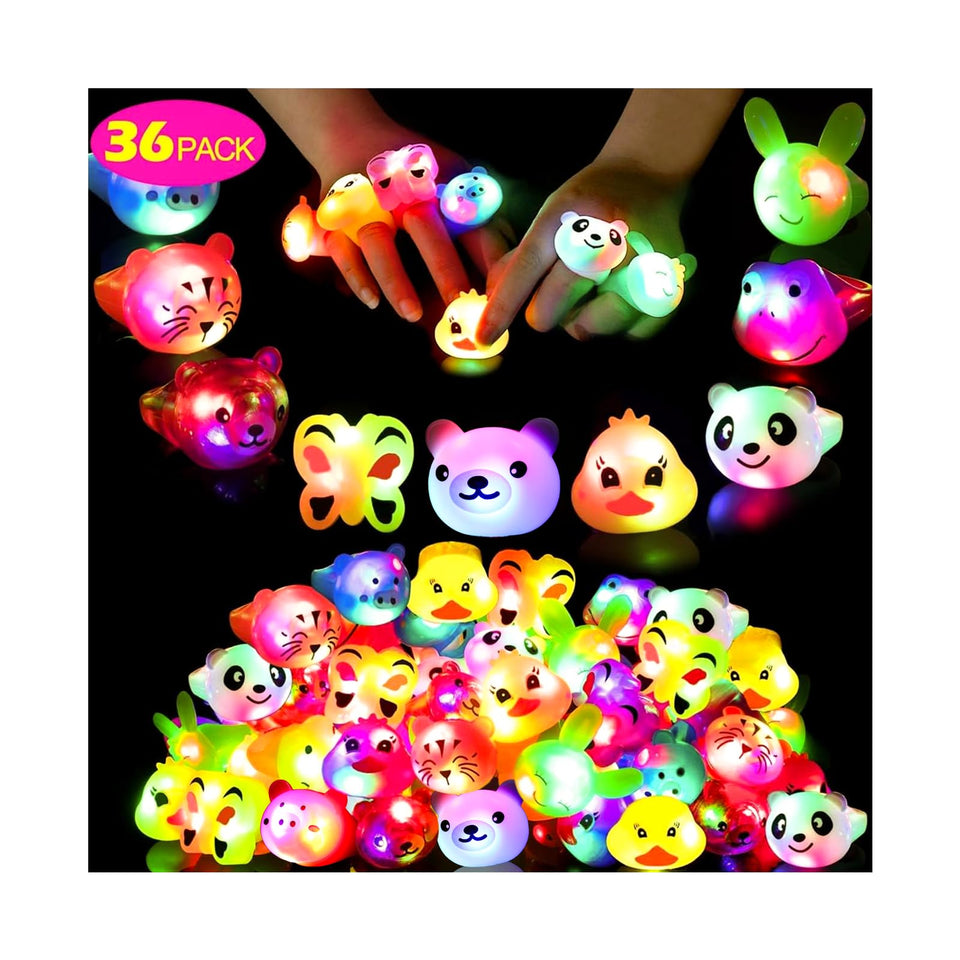 Mikulala light-up rings cat yellow for easy visibility at evening parties
