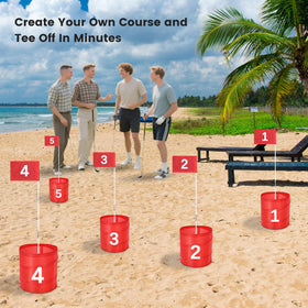 MILBOPAX six holes arranged for easy setup and family play.
