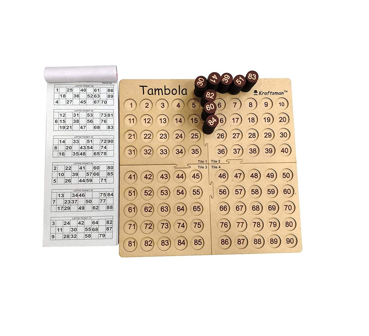 MilesMagic four-tile assembly design for easy board setup.