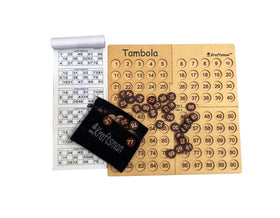MilesMagic wooden bingo board closeup shows pine wood and finish.