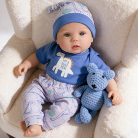 Milidool lifelike reborn baby doll 18-inch front view for gentle play