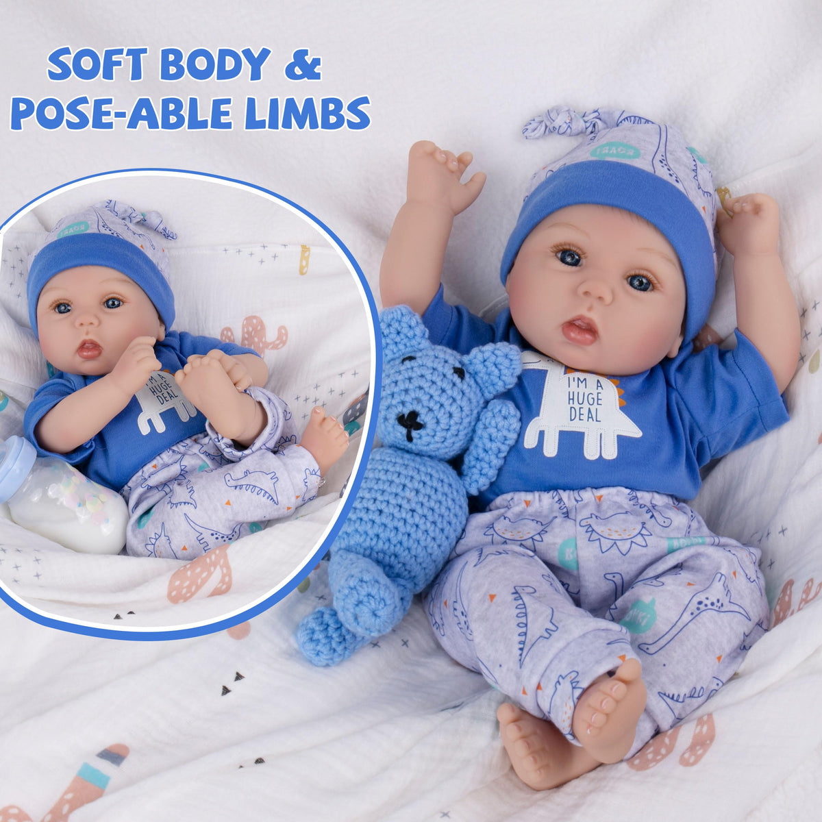 Milidool 18-inch weight feel realistic newborn heft