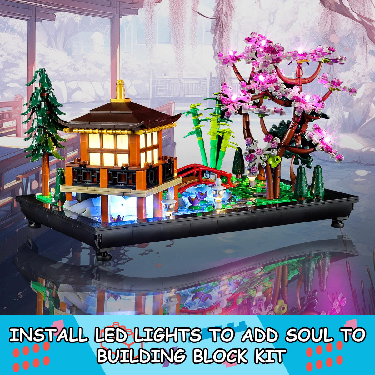 Mililier LED Light Kit for LEGO 10315 Icons Tranquil Garden installation instructions video