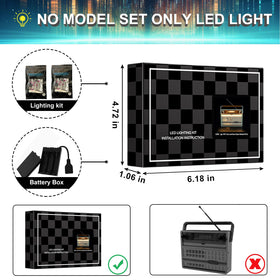 Mililier LED light kit for Lego 10334 Retro Radio all-in-one upgrade for diorama showcases.