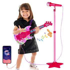 Milk Frog guitar toy set front view for kids' music play and imagination
