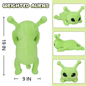 Milkcheesepals alien plush face with large black eyes for bedtime stories