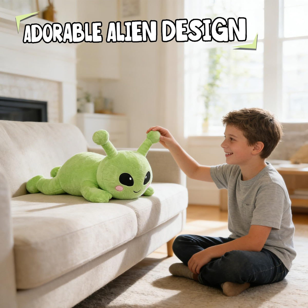 Milkcheesepals weighted alien plush makes a memorable gift idea