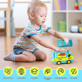 Millionspring detailed-van features inspire pretend missions and decorative display