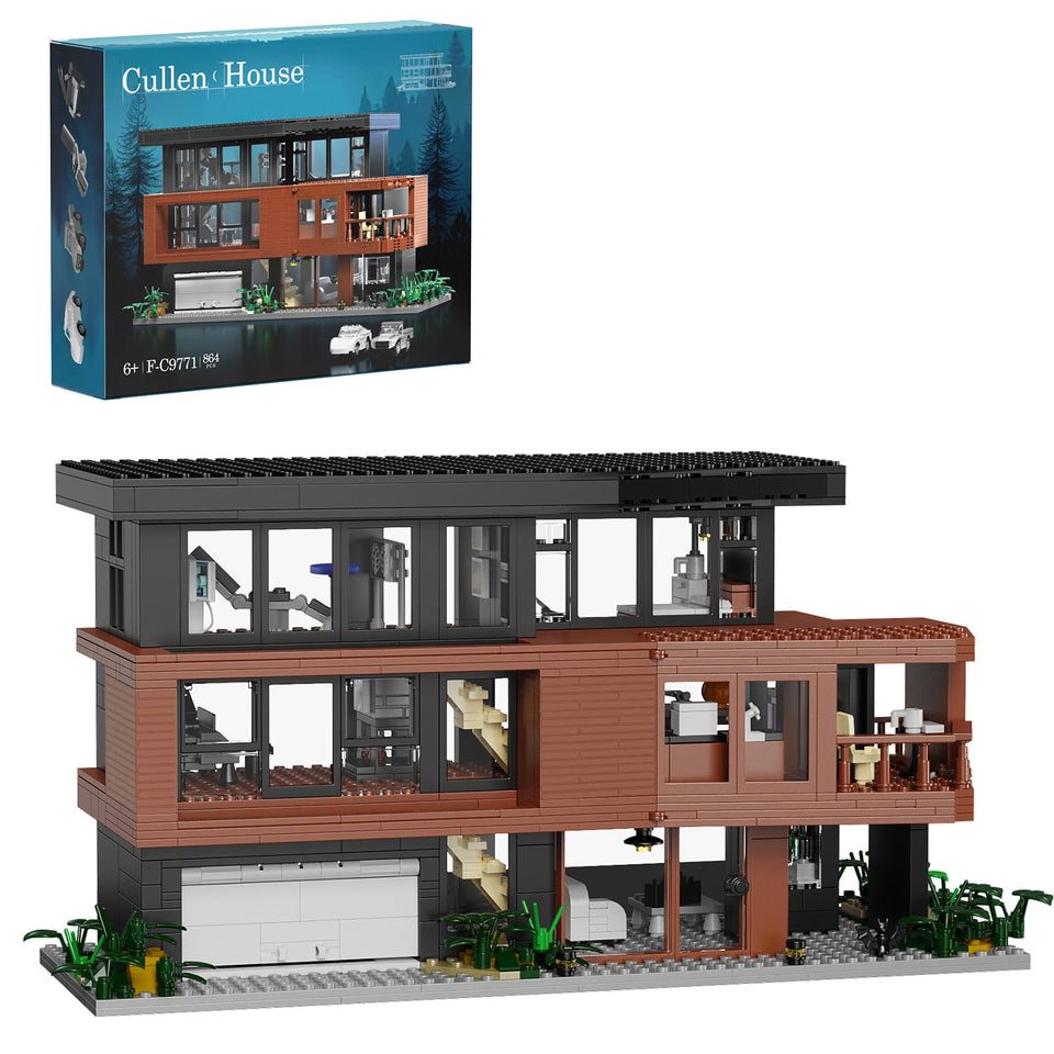 Millionspring house building set architecture blocks for immersive building and display
