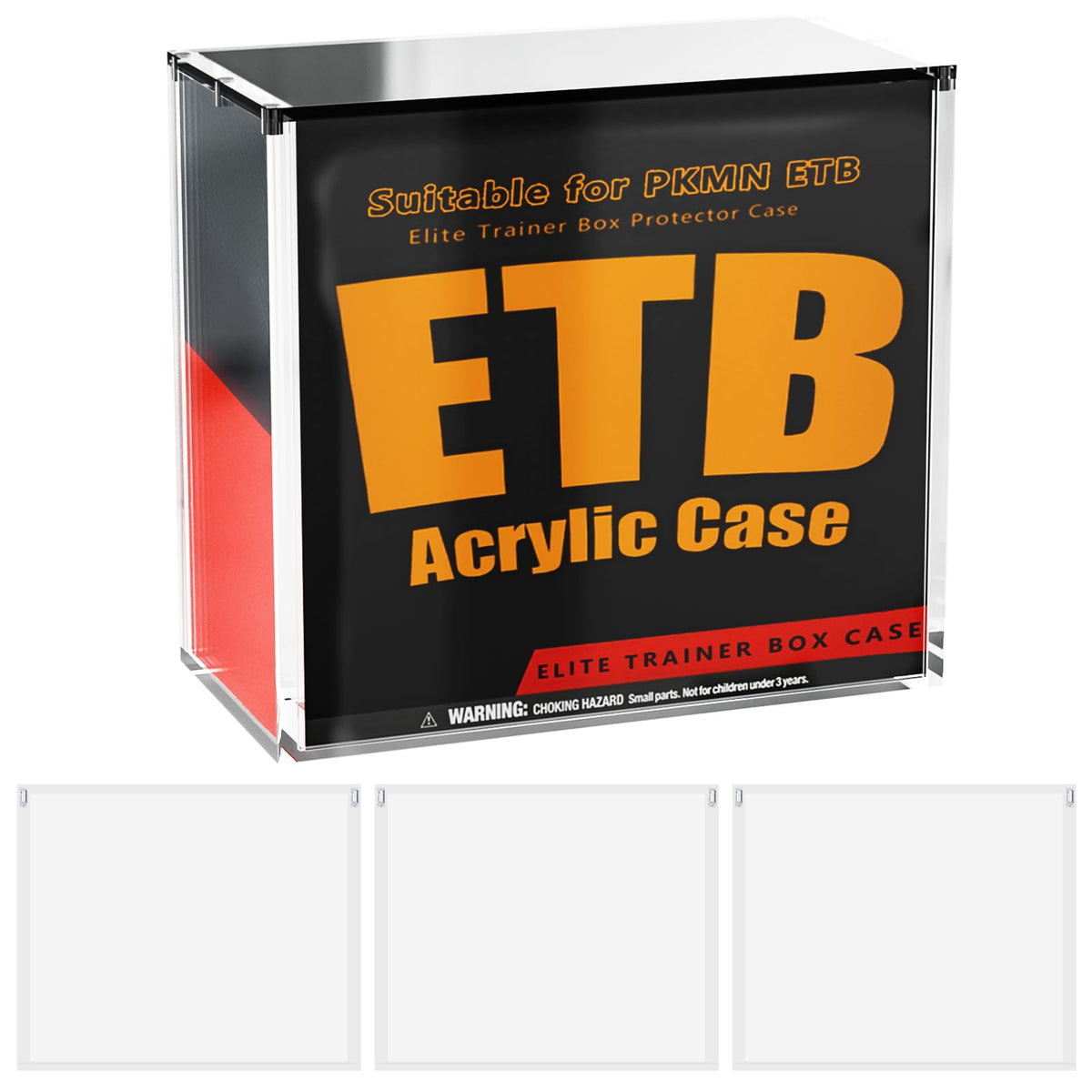 Millsten ETB protector case with magnetic top secures and showcases PKMN Elite Trainer Boxes.