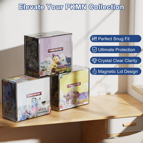 Protection against moisture, dust, and UV exposure for PKMN booster boxes