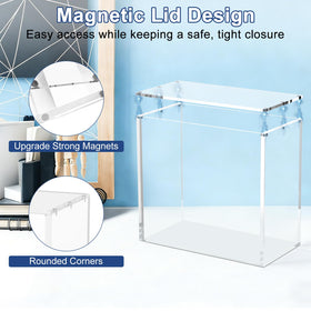 Ultra-thick 8mm plus 5mm acrylic construction for durability and display quality
