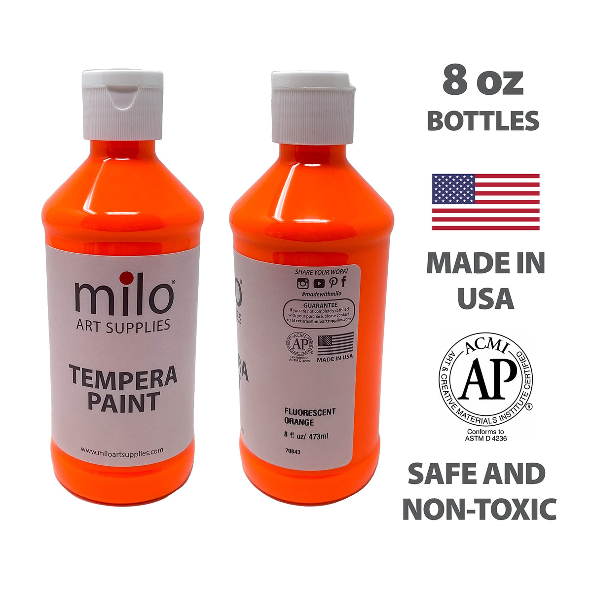 Milo fluorescent green bottle creates vivid classroom glow effects
