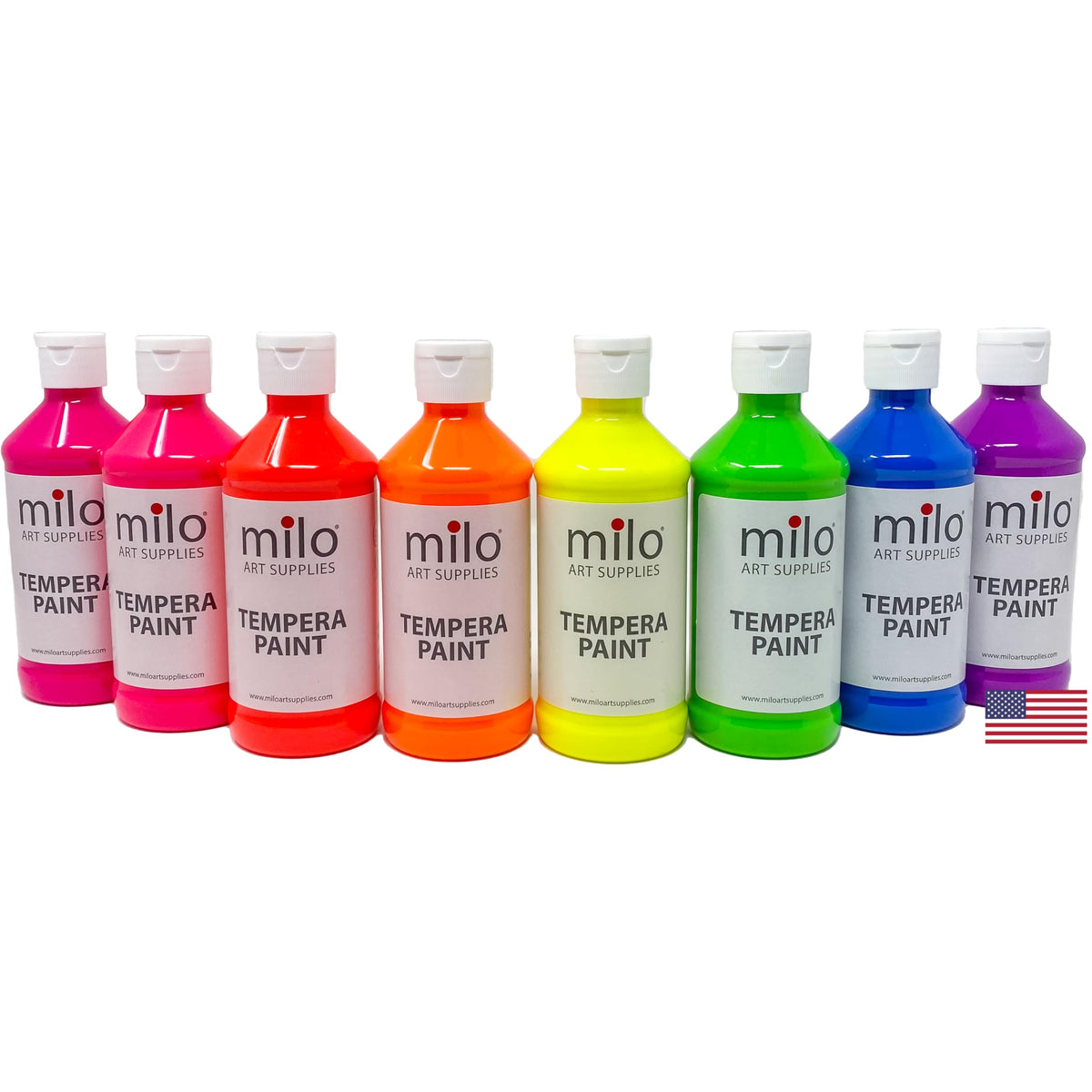 Milo fluorescent purple bottle for neon posters and crafts