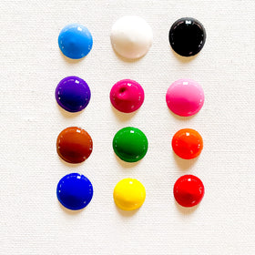 Milo Washable Tempera Paint pink bottle—soft shades for gentle kids' art pieces.