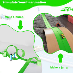 Mimeng Uomo track attached by suction cups on a window for quick setup