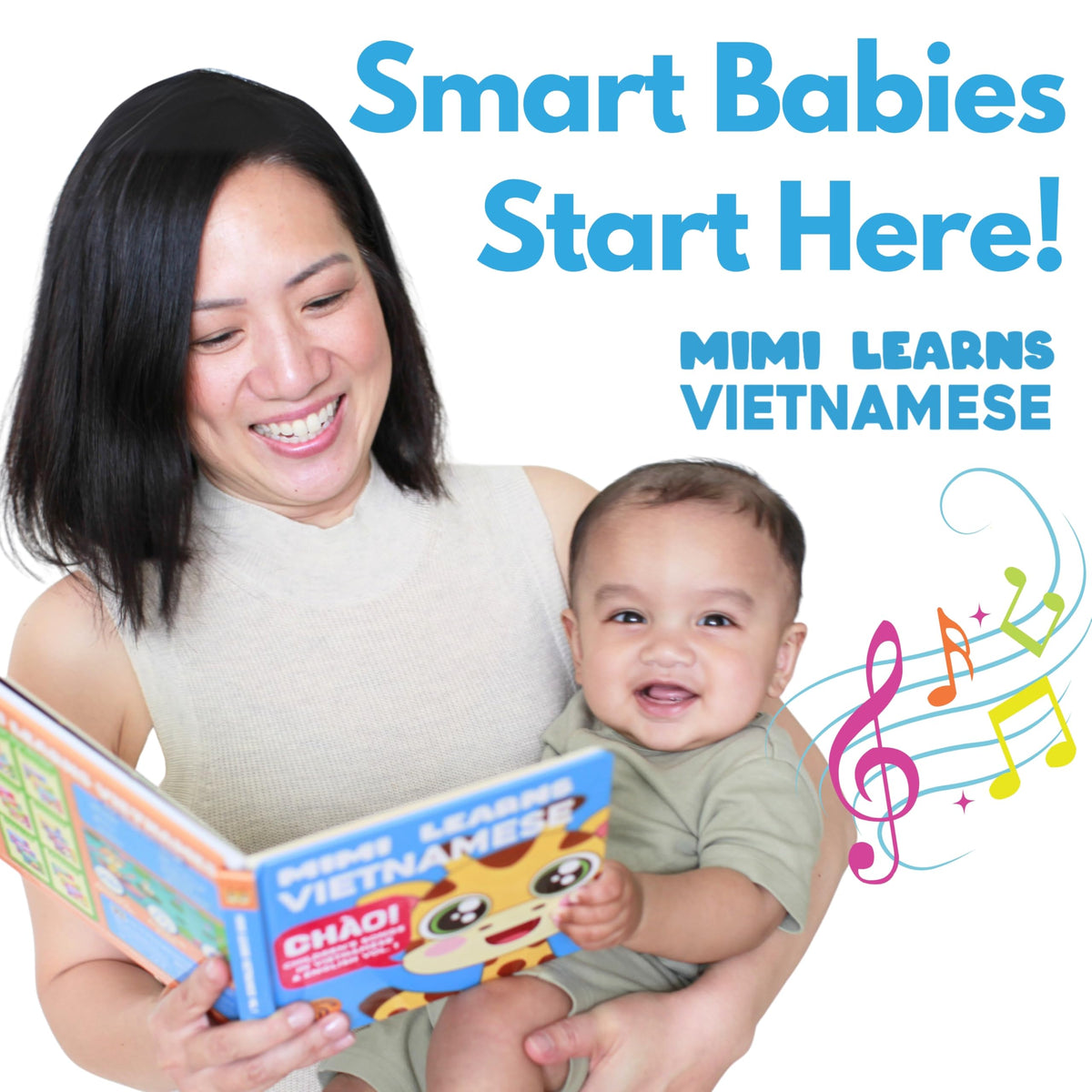 Mimi Learns Vietnamese interactive buttons highlighting engaging sound play for toddlers