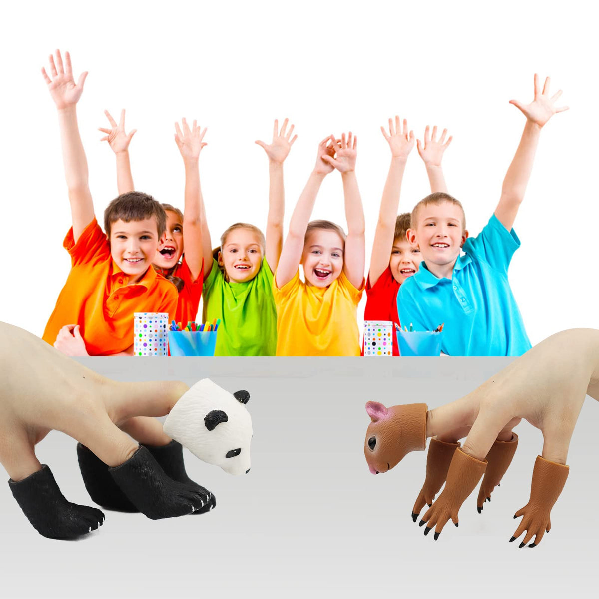 MIMIDOU pug finger puppet supports storytelling and peer-friendly play.