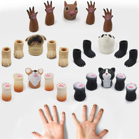 MIMIDOU squirrel finger puppet ideal for color recognition and role play.