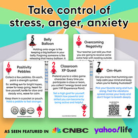 Mind Brain Emotion CBT cards in a parent-child session for emotion dialogue