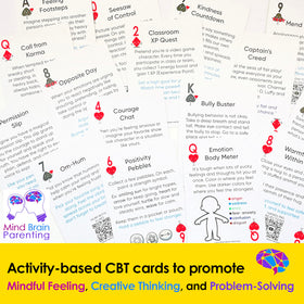 Mind Brain Emotion coping cards with teacher-friendly lesson integration ideas