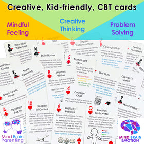 Mind Brain Emotion cards used in therapy settings for supportive classroom routines