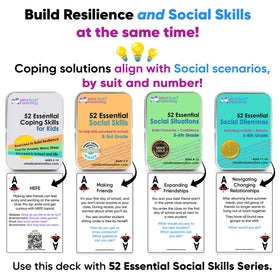 Mind Brain Emotion cards held during family activities to foster calm conversations
