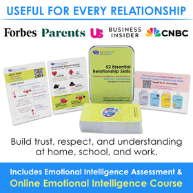 Mind Brain Emotion relationship prompts in hand for meaningful conversations.