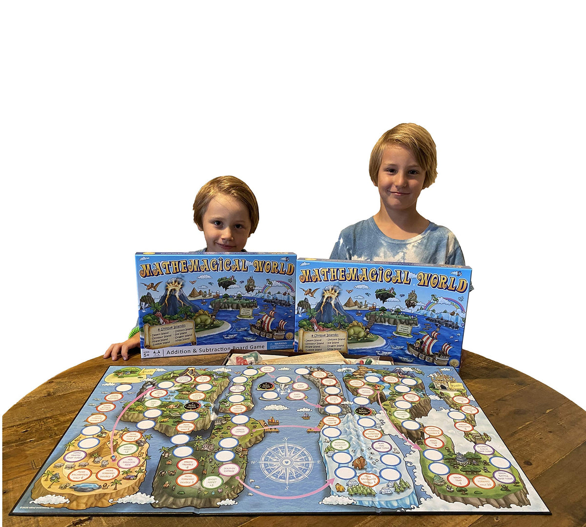 Mind Inventions Mathemagical World Dragon Island board blends subtraction with fantasy fun