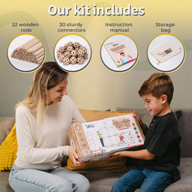 MIND KIDZ STEM-inspired open-ended play setup for exploration.