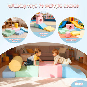 MIND&ACTION hollow-square foam blocks create versatile obstacle courses.