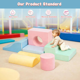 MIND&ACTION indoor playset offers durable, washable covers for easy cleaning.