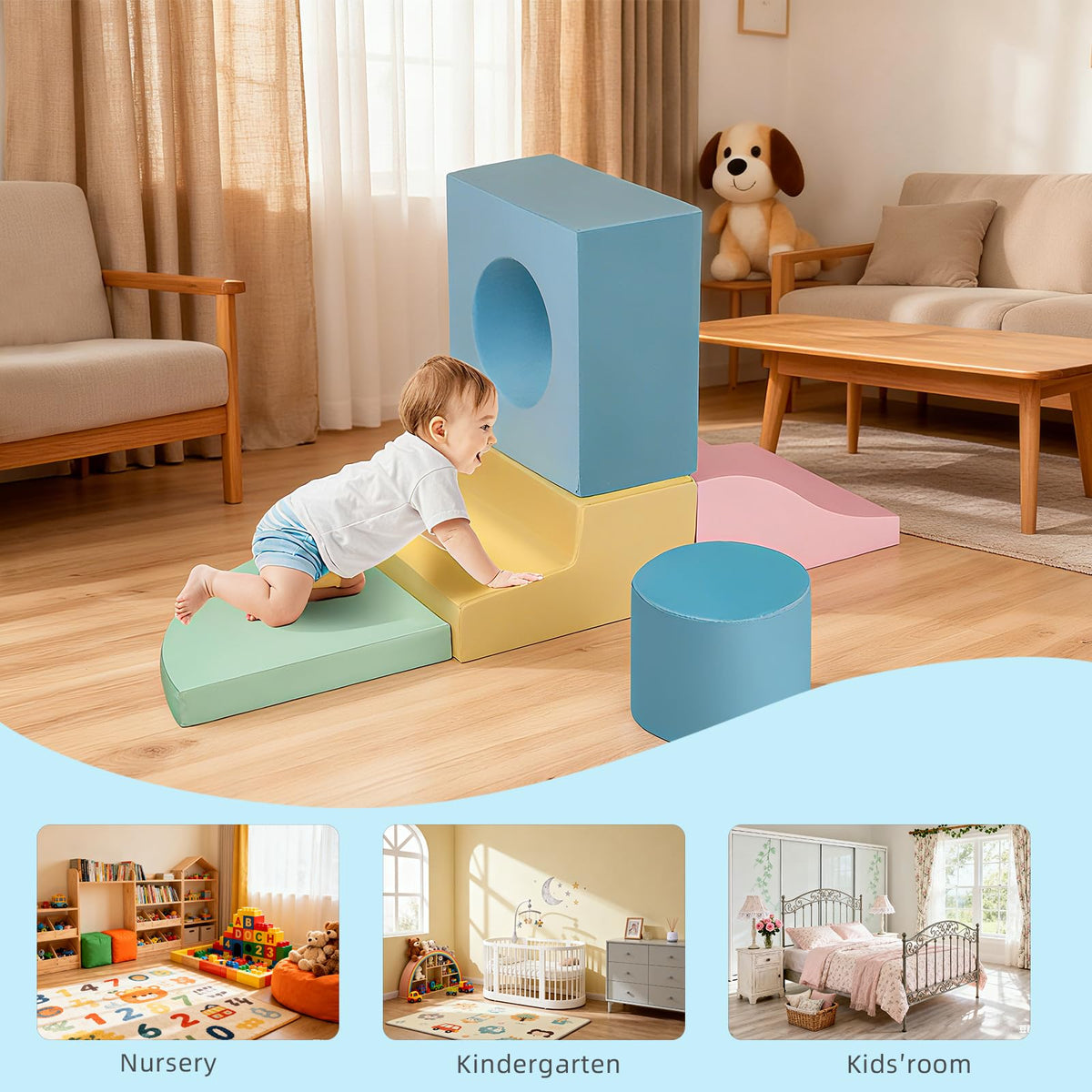 MIND&ACTION removable covers, machine washable for quick cleanup after play